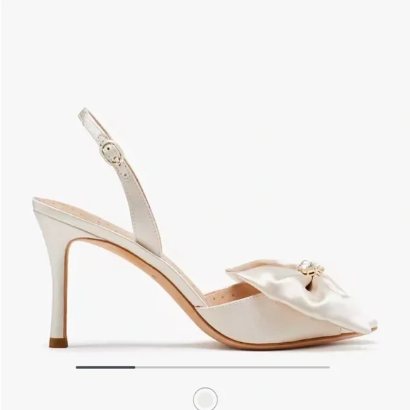 Kate Spade Happily Cream Bow Sling Shoes - Picture 6 of 6